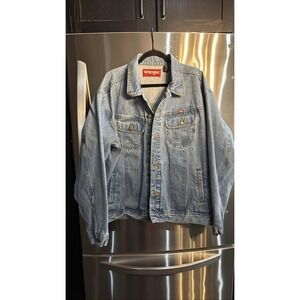 Wrangler Men's Rugged Wear Denim Jacket 2XL Vintage